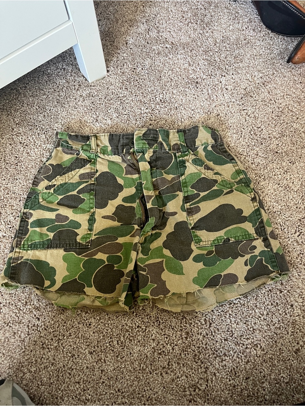 Camo Utility Women’s Shorts - Green Camouflage